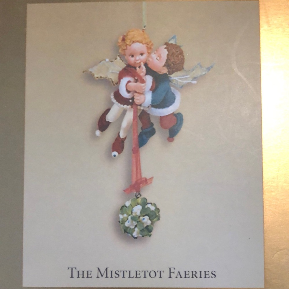 The Mistletot Faerries Fairies Hallmark 2003 Christmas Vintage CLUB EXCLUSIVE